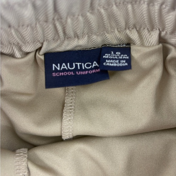 Nautica Tan School Uniform Skort - 16. - Picture 3 of 5